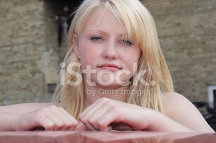 Youngster Blonde Lady Stock Pics -