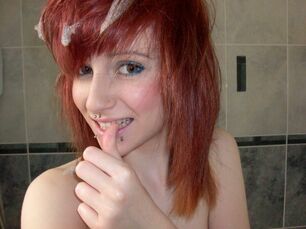 super-cute red-haired shampoo