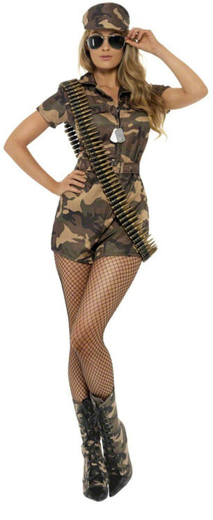 Magnificent Army Gal Costume All